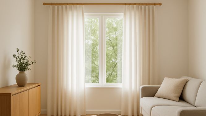 Cortineros de madera minimalistas