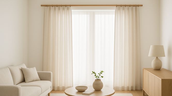 Cortineros de madera minimalistas