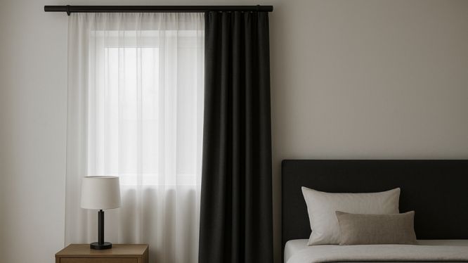 Cortineros de madera minimalistas