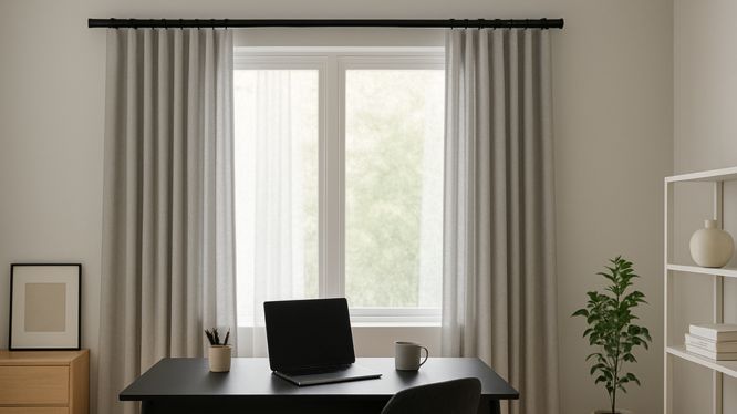 Cortineros de madera minimalistas