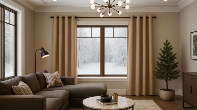 Cortineros de madera en invierno: cómo lograr ambientes cálidos, acogedores y con mejor iluminación natural