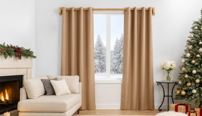 Cortineros de madera minimalistas: cómo crear espacios cálidos y acogedores en invierno