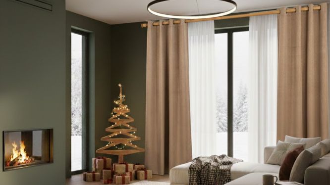 Cortineros de madera minimalistas: cómo crear espacios cálidos y acogedores en invierno